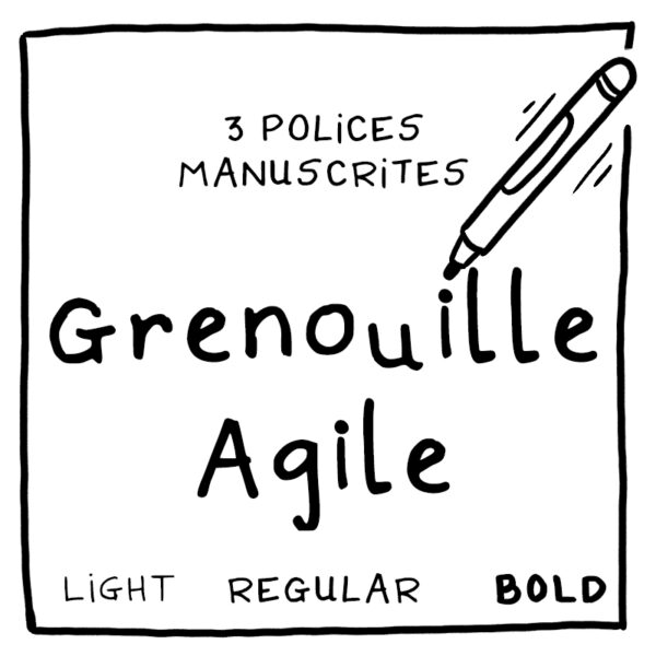 Polices "Grenouille Agile" (3 fichiers)