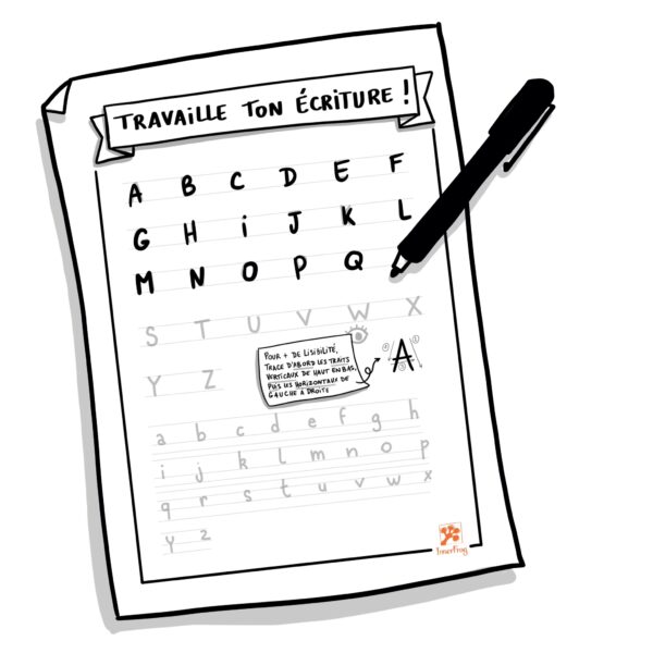 Fiche d'entraînement écriture